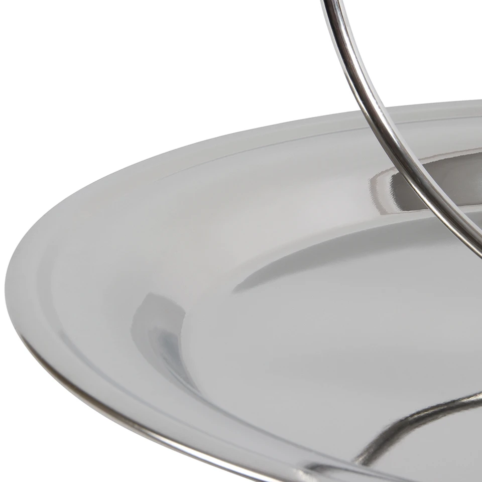 King`s Round Dish Table Top Parrot Play Stand White - Image 3